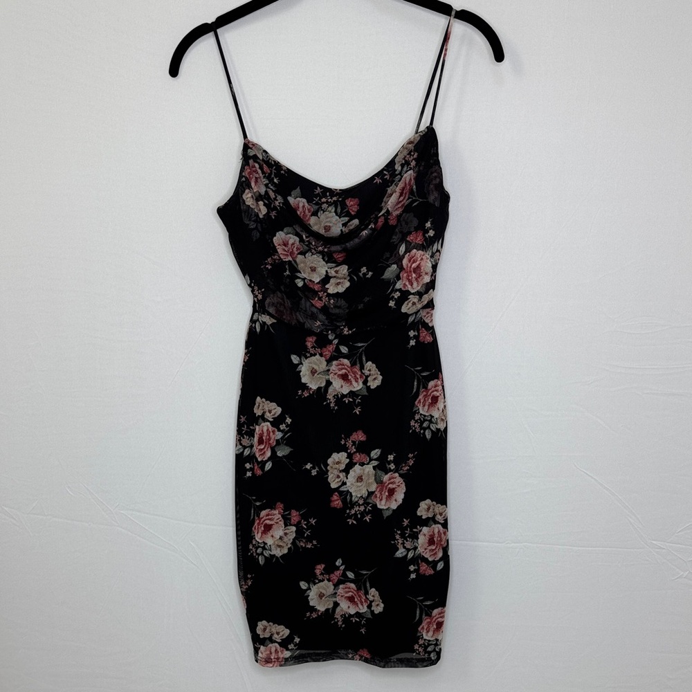 Windsor Black Floral Mini Dress